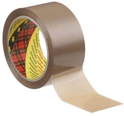 Banda adeziva de ambalare si transport Scotch 3M, maro, 50 mm x 66 m, 6 role/set